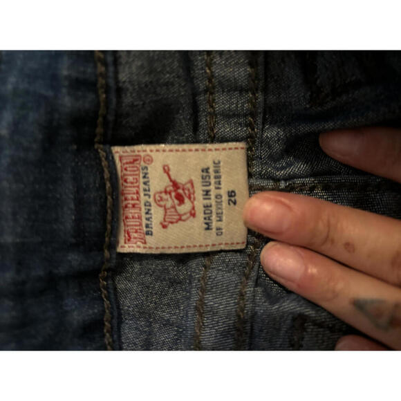 Auth y2K True Religion Women's Blue Jeans - Classic Fit 26 - Picture 4 of 8